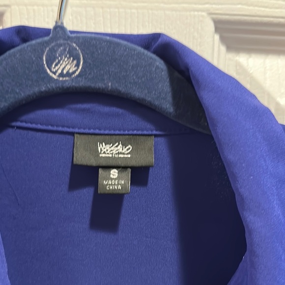 Mossimo Supply Co Purple Notched Collar Button Down Shirt - Picture 3 of 4